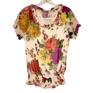 Ted Baker Cream Floral Blouse